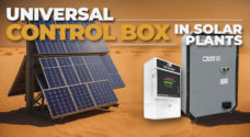 Using a universal control box to improve efficiency and reduce costs in solar plants/farms